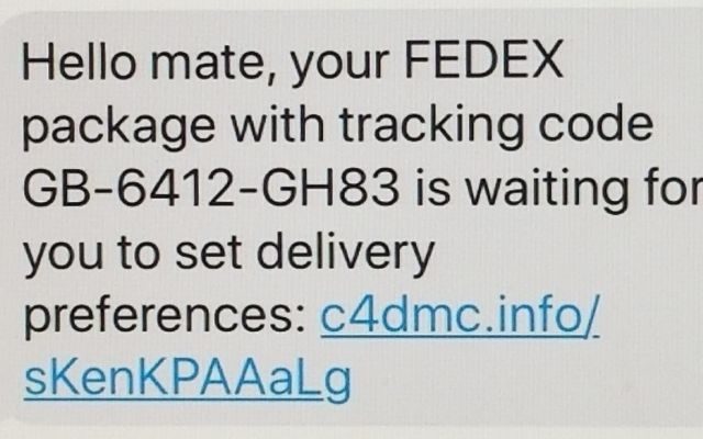 Texting Scam Disguises Itself As Delivery Notification From Amazon, FEDEX