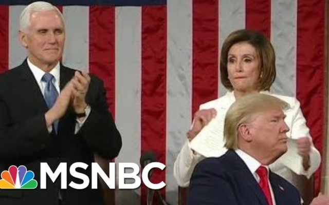 Nancy Pelosi Tears Up Speech Copy As Soon As Trump Concludes State Of The Union