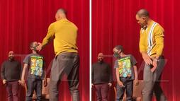 Apparently, Will Smith Likes Slapping; Demonstrates Fake Slap to Young Fan